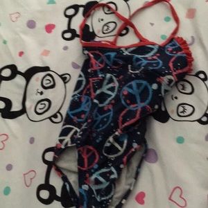 A peace sign swimsuit